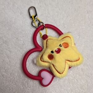 Casetify Heart Phone Wristlet - Red Romance & Star plushie EUC